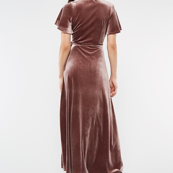 Velvet Maxi Wrap Dress NWT - Picture 7 of 8